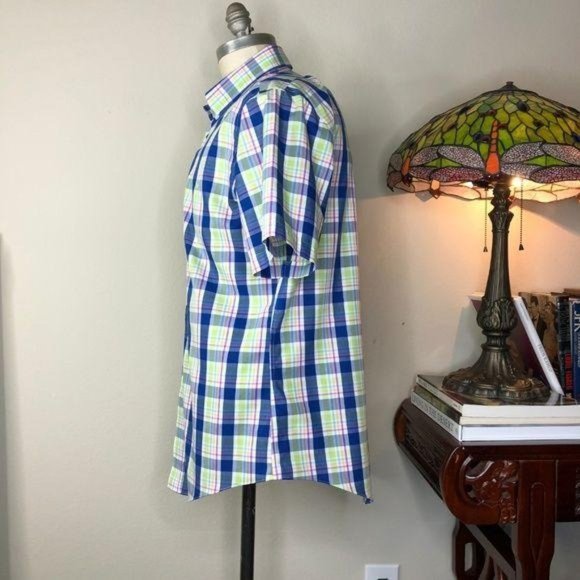 Brooks Bros Button Down in Plaid Short Sleeve - Picture 4 of 5